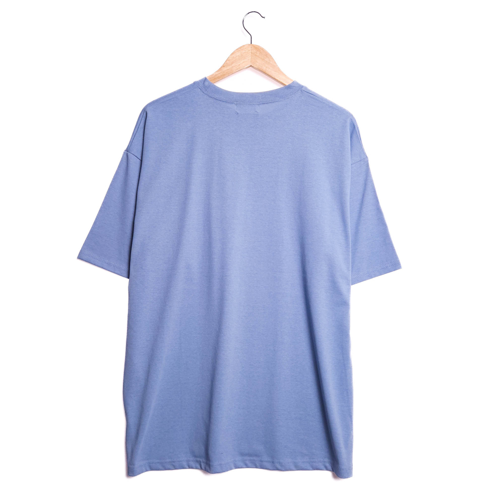 반팔 티셔츠 블루 색상 이미지-S1L19